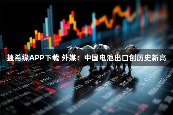 捷希缘APP下载 外媒：中国电池出口创历史新高